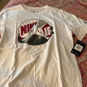 Jordan White and Red Graphic Tee